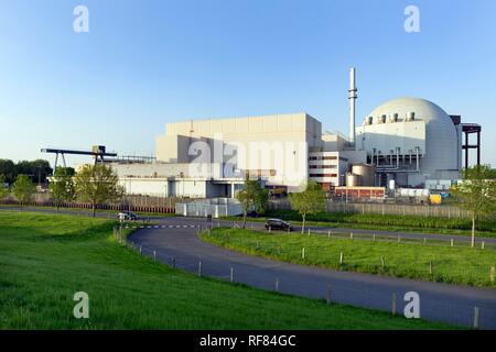 Brokdorf centrale nucleare, Brokdorf, distretto di Steinburg, Schleswig-Holstein, Germania Foto Stock
