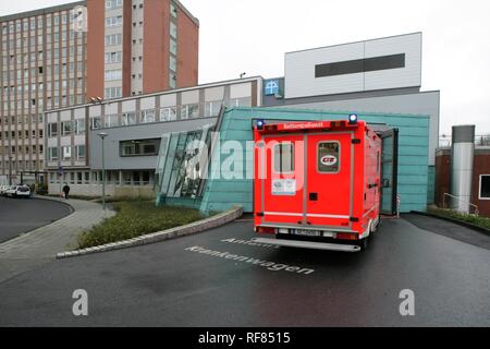 Pronto soccorso, unità di pronto soccorso di un ospedale, Germania Foto Stock