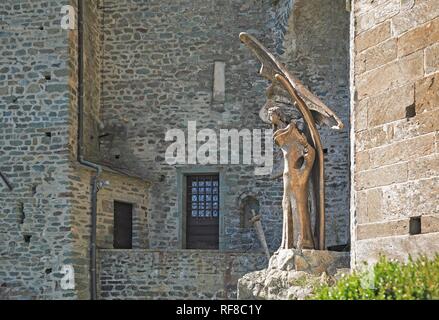 Sacra di San Michele in Valle di Susa, Piemonte, Italia Foto Stock