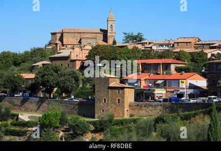 Montalcino, Siena, Toscana, Italia Foto Stock