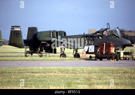 Il USAF United States Air Force Fairchild Republic A-10A Thunderbolt II Foto Stock