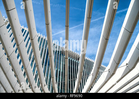 Architettura moderna EDP. Il portoghese energy company Foto Stock