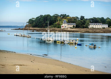 Tristan Isola, Pouldavid estuario, Douarnenez Foto Stock