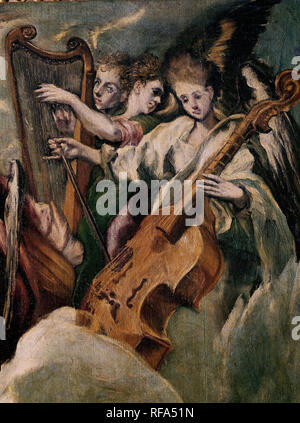 "L'Annunciazione" (dettaglio), 1597-1600, olio su tela, P03888. Autore: GRECO, EL. Posizione: Il MUSEO DEL PRADO-PINTURA. MADRID. Spagna. Foto Stock
