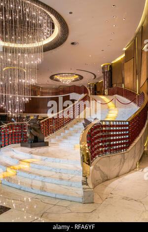 L arredamento del Grand Lisboa Hotel e casinò di Macau, Asia. Foto Stock