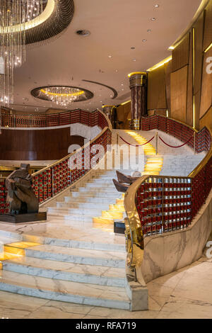 L arredamento del Grand Lisboa Hotel e casinò di Macau, Asia. Foto Stock