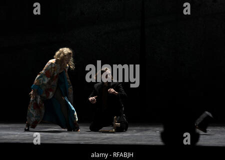 Berlino, Germania. 23 gen 2019. "La Boheme" da Puccini, prova nelle Komische Oper di Berlino, Germania. Credito: Beata Siewicz/Pacific Press/Alamy Live News Foto Stock