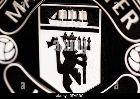 Il Manchester United EA Sports Limited Edition Jersey. Foto Stock