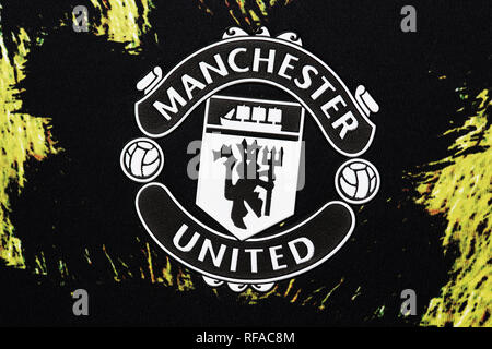 Il Manchester United EA Sports Limited Edition Jersey. Foto Stock