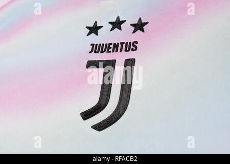 La Juventus limited edition EA Sports Kit. Foto Stock