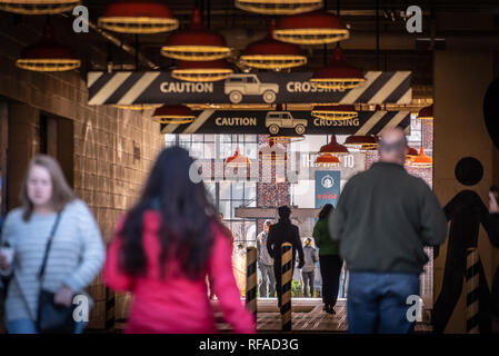 Atlanta BeltLine entrata a Ponce città mercato di Atlanta, Georgia. (USA) Foto Stock