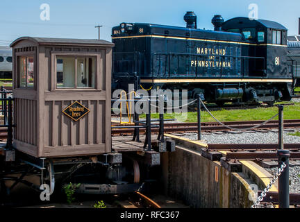 Il Maryland e Pennsylvania 81, a Strasburgo Railroad Museum Foto Stock