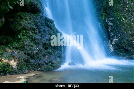 Cascata a Mc Laren Falls Park in esposizione a lungo effetto levigato Foto Stock