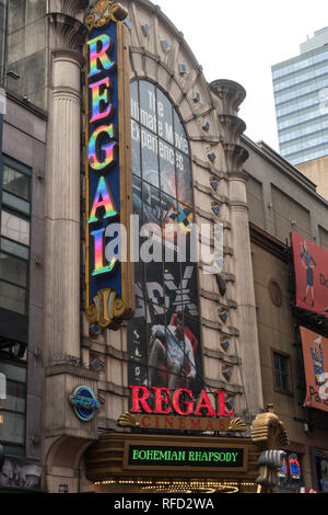 Regal complesso del teatro a 247 W 42nd Street dispone di nuovi film di rilascio, New York City, Stati Uniti d'America Foto Stock