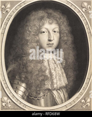 Louis, Dauphin de France. Data: 1677. Medium: incisione. Museo: National Gallery of Art di Washington DC. Autore: Robert Nanteuil. Foto Stock