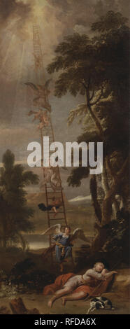 Jacob's Dream. Data/Periodo: 1705. La pittura. Olio su tela. Altezza: 1,638 mm (64.48 in); larghezza: 699 mm (27,51 in). Autore: James Thornhill. Foto Stock