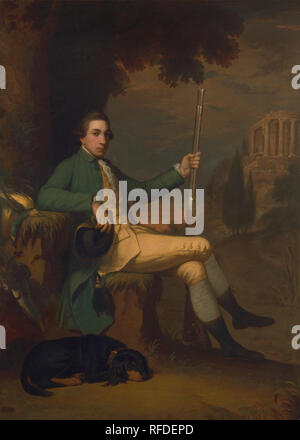 Thomas Graham, il Barone Lynedoch. Data/Periodo: ca. 1769. La pittura. Olio su tela. Altezza: 1,384 mm (54.48 in); larghezza: 984 mm (38.74 in). Autore: David Allan. Foto Stock