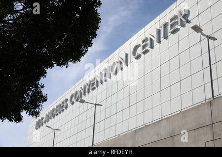 Los Angeles Convention Center. Situato nel cuore di LA, LACC è la destinazione preminente per riunioni, convegni ed eventi speciali. Foto Stock