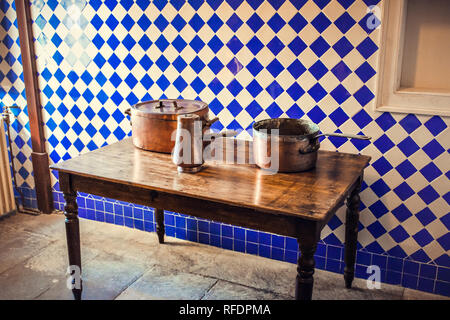 Edla Contessa chale interno, pena park, Sintra, Portogallo Foto Stock