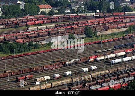 DEU, Germania, Colonia : binari ferroviari, Freighttrains | Foto Stock