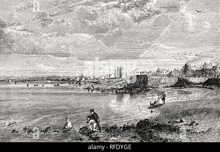 Portobello Beach, Edimburgo, Scozia, 1838 Foto Stock