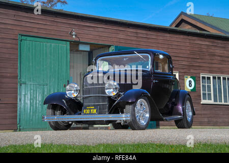 1932 Ford 3 tradizionale finestra di hot rod Foto Stock