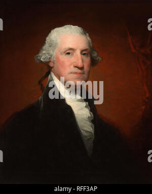 George Washington (Vaughan-Sinclair ritratto). Data: 1795. Dimensioni: complessivo: 73,8 x 61,1 cm (29 1/16 x 24 1/16 in.) incorniciato: 92,7 x 80 x 9,5 cm (36 1/2 x 31 1/2 x 3 3/4 in.). Medium: olio su tela. Museo: National Gallery of Art di Washington DC. Autore: Gilbert Stuart. Foto Stock