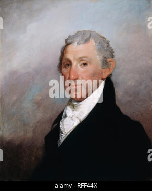 James Monroe. Data: c. 1817. Dimensioni: complessivo: 64,8 x 55 cm (25 1/2 x 21 5/8 in.). Medium: Olio su legno. Museo: National Gallery of Art di Washington DC. Autore: Gilbert Stuart. Foto Stock