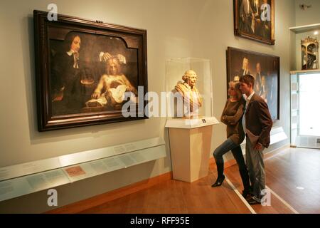 NLD, Paesi Bassi, Amsterdam: Amsterdams Historisch Museum. La pittura di Rembrandt. "Lezione di anatomia del dottor Jan Deijman' dal 1656 Foto Stock
