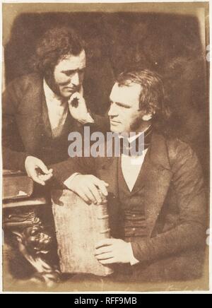 Moiré (?) e John Wilson. Artista: David Ottavio Hill (British, Perth, Scozia 1802-1870 Edimburgo, Scozia); Robert Adamson (British, Andrews, Scozia 1821-1848 Andrews, Scozia). Studio fotografico: Hill e Adamson (British, active 1843-1848). Data: 1843-47. Museo: Metropolitan Museum of Art di New York, Stati Uniti d'America. Foto Stock