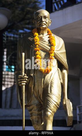 Statua di Gandhi, Shimla, Himachal Pradesh, India Foto Stock