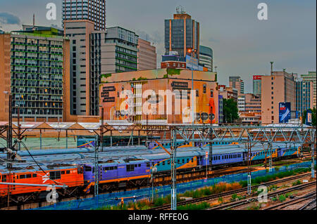 Johannesburg colorato Stazione Ferroviaria Centrale Foto Stock