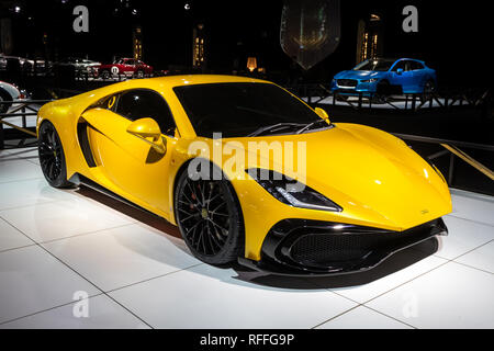 Bruxelles - Jan 18, 2019: Noble M500 auto sportiva presentati presso la 97Bruxelles Motor Show 2019 Autosalon. Foto Stock