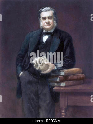 THOMAS HENRY HUXLEY (1825-1895) biologo inglese circa 1883 Foto Stock