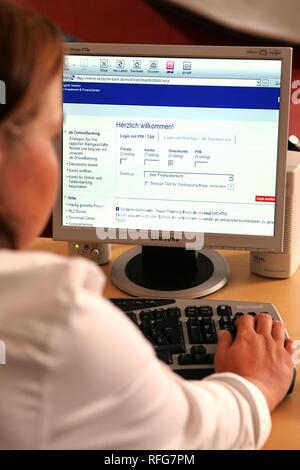 DEU, Germania : Il Phishing posta elettronica. Homebanking. | Foto Stock