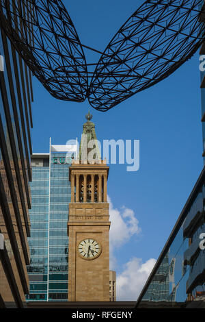 Australia, Queensland, Brisbane, della torre del municipio Foto Stock