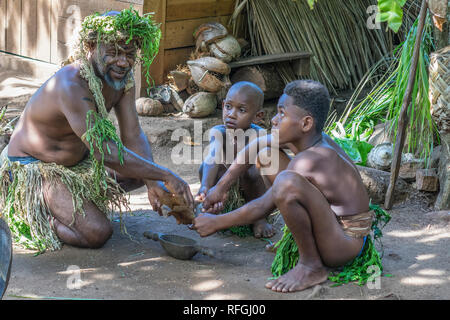 Vanuatu, Aneityum isola, Keamu villaggio culturale Foto Stock