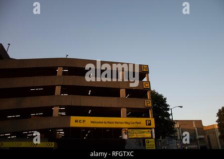 Nottingham paesaggi urbani e strutture Foto Stock