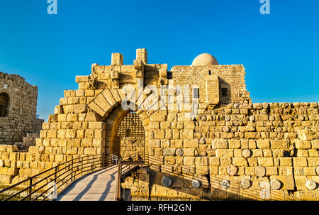 Sidone Castello del mare in Libano Foto Stock