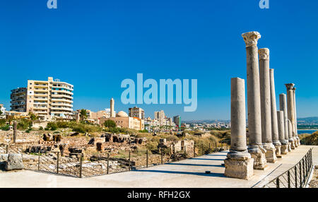 Palaestra al Al Mina sito archeologico nel pneumatico, Libano Foto Stock