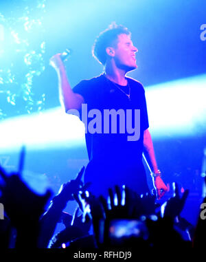 Park City, Utah, Stati Uniti d'America. Il 25 gennaio 2019. G-Eazy esegue durante la neve FEST al 2019 Sundance Film Festival a Park City Live on gennaio 25, 2019 in Park City, Utah. Foto: imageSPACE/MediaPunch Credito: MediaPunch Inc/Alamy Live News Foto Stock