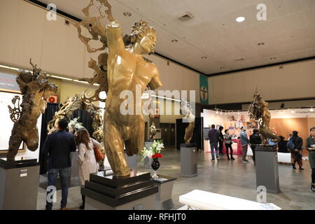 Los Angeles, 1/24/2019: La Mostra d'arte al Los Angeles Convention Center che è il più completo di arte contemporanea internazionale mostra in Am Foto Stock