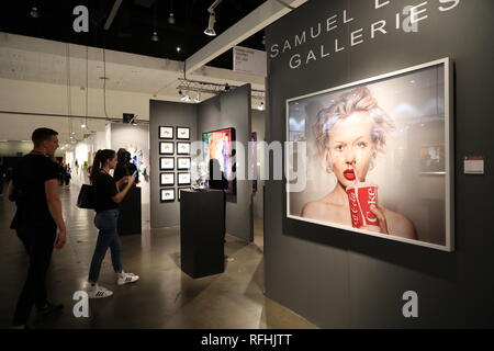 Los Angeles, 1/24/2019: La Mostra d'arte al Los Angeles Convention Center che è il più completo di arte contemporanea internazionale mostra in Am Foto Stock