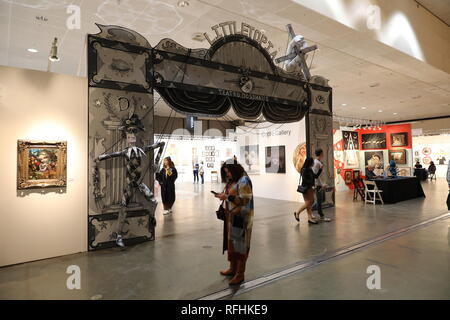 Los Angeles, 1/24/2019: La Mostra d'arte al Los Angeles Convention Center che è il più completo di arte contemporanea internazionale mostra in Am Foto Stock