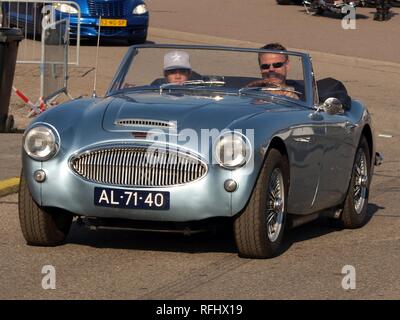 Austin Healey 3000 licenza olandese la registrazione al-71-40-. Foto Stock