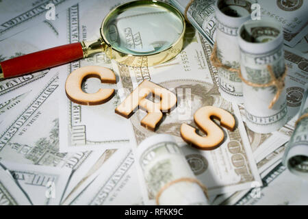 USD e CRS, indagine fiscale Foto Stock