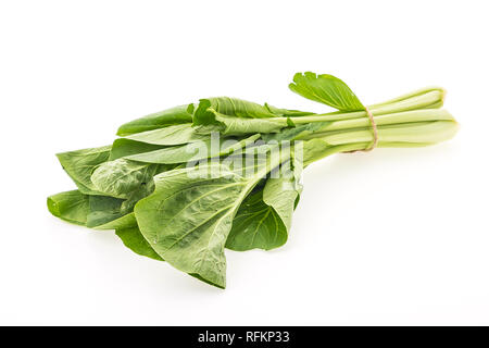 Cavolo cinese verdure isolati su sfondo bianco Foto Stock