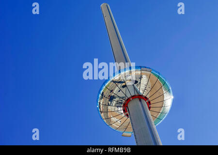 British Airways i360 torre di osservazione, Brighton East Sussex, Inghilterra. Foto Stock
