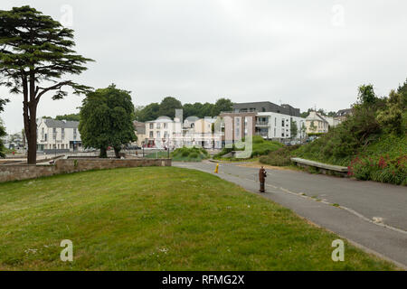 Brest, Francia 28 maggio 2018 street edifici auto shop. Foto Stock