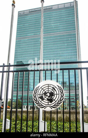 Palazzo delle Nazioni Unite a New York City Foto Stock